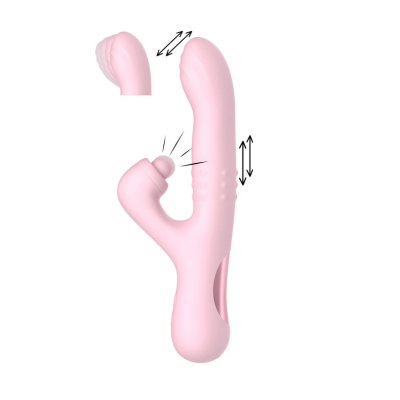 Vibratore donna effetto ditalino per la stimolazione di punto G e pareti vaginali modello Melody