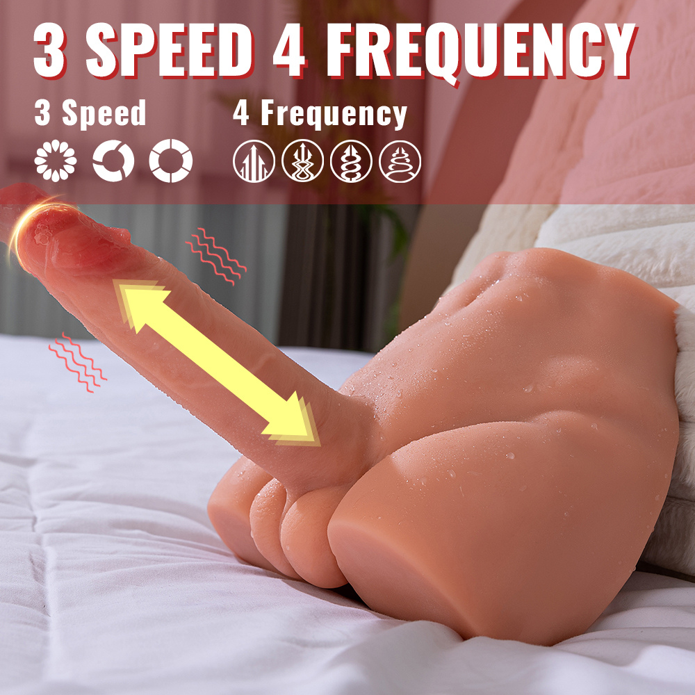 Peel – Torso Maschile Realistico con Movimento Su e Giù e Vibrazione - immagine 7