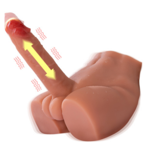 Peel – Torso Maschile Realistico con Movimento Su e Giù e Vibrazione