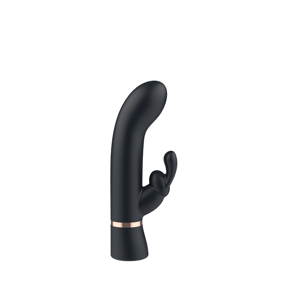Vibratore rabbit basic – Disponibile in 3 misure (S, M e L) – Nero - immagine 4