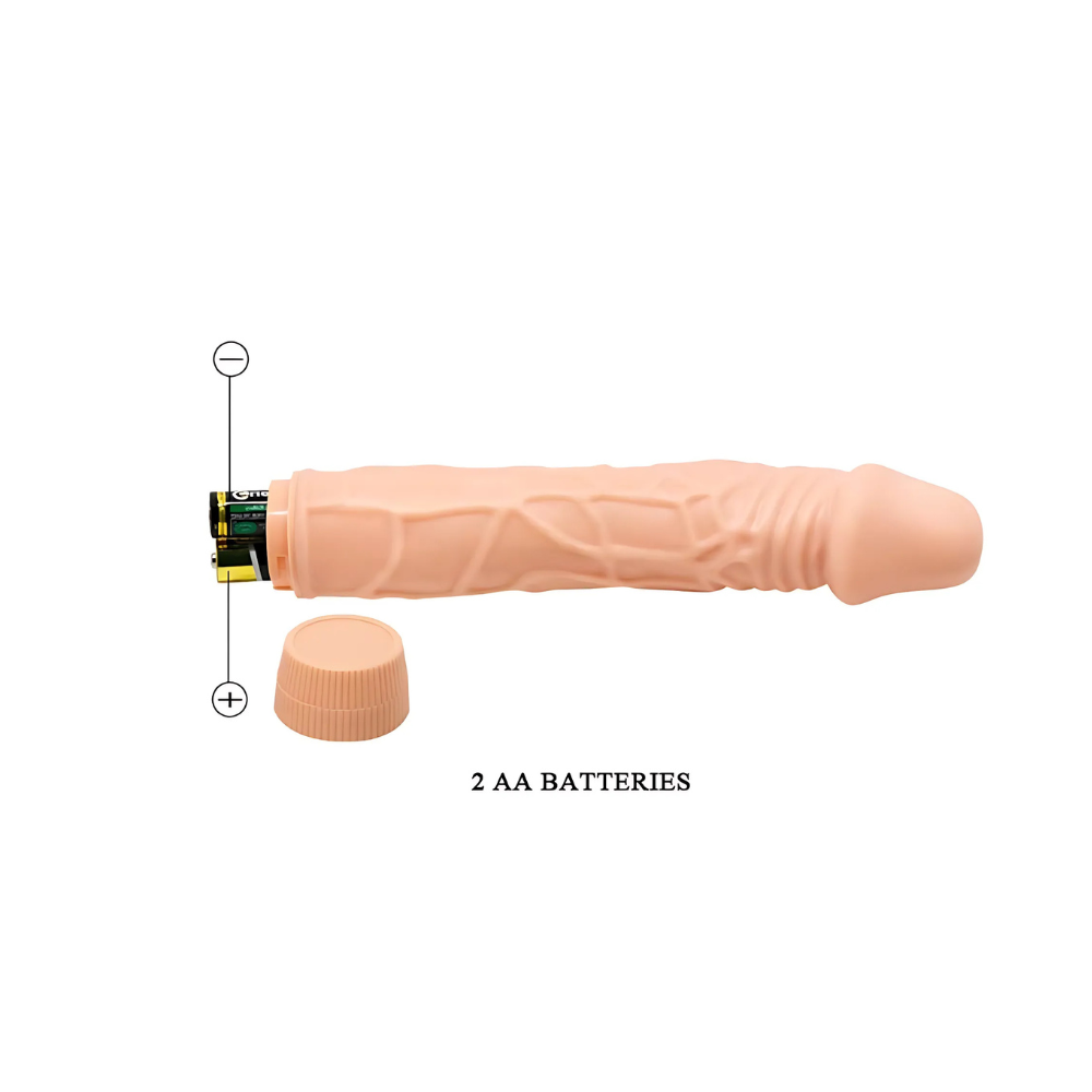 Vibratore realistico BOB con alimentazione a pile AA