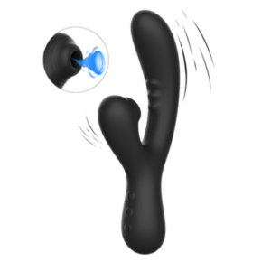 Vibratore con succhia clitoride incorporato - Joanna