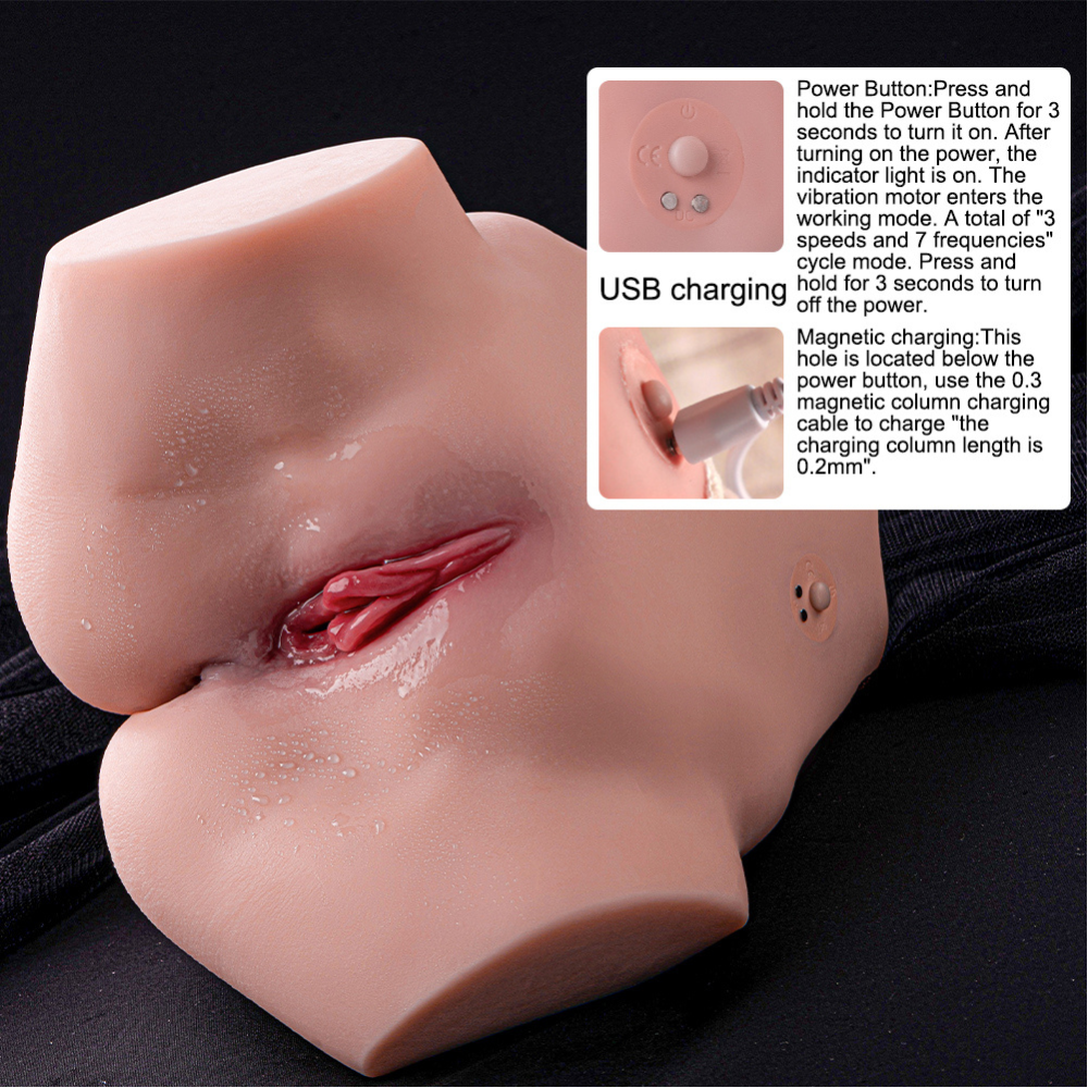Tracy – Torso Realistico Vibrante con Doppia Stimolazione - immagine 11