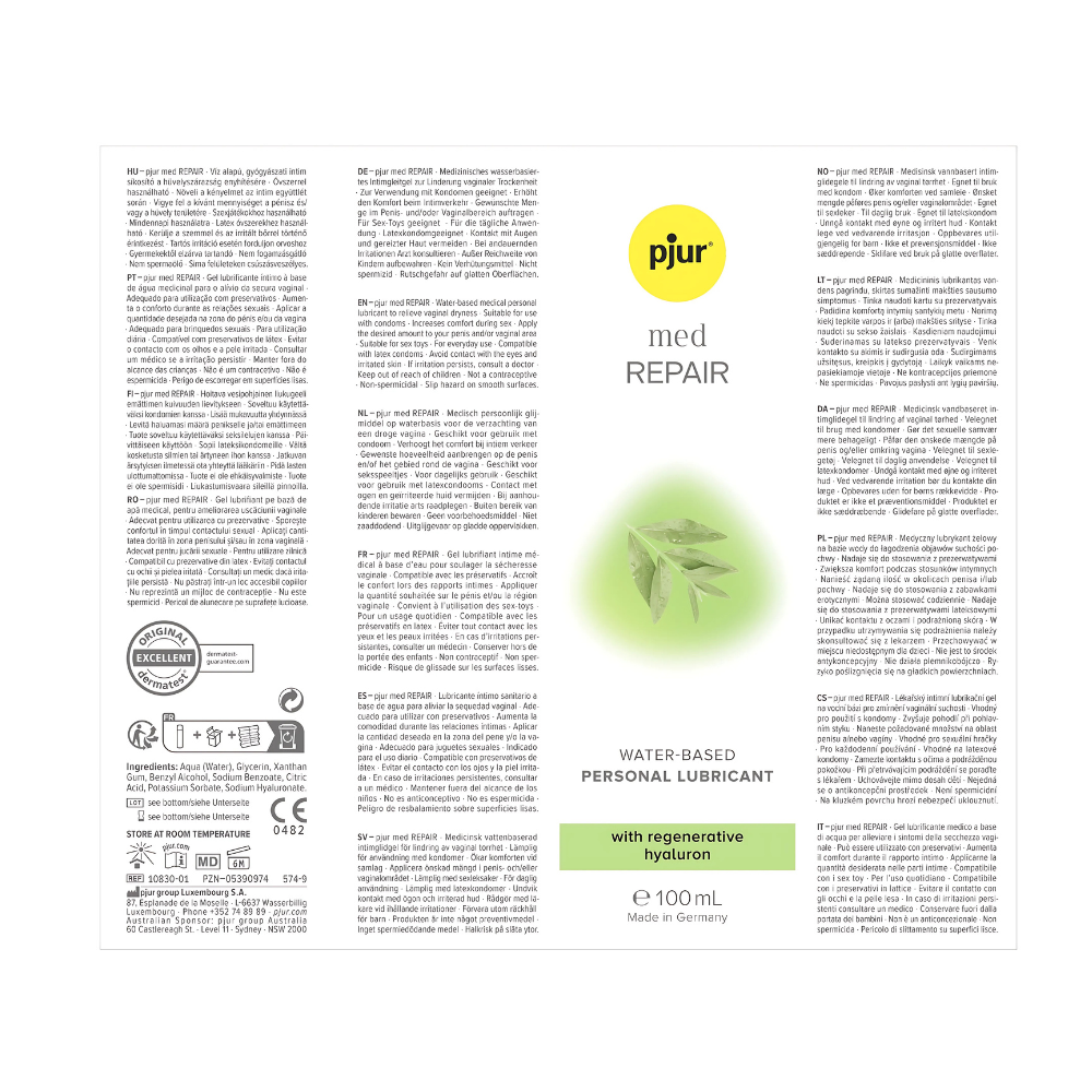 Lubrificante pelli sensibili Pjur Med Repair Glide - immagine 4