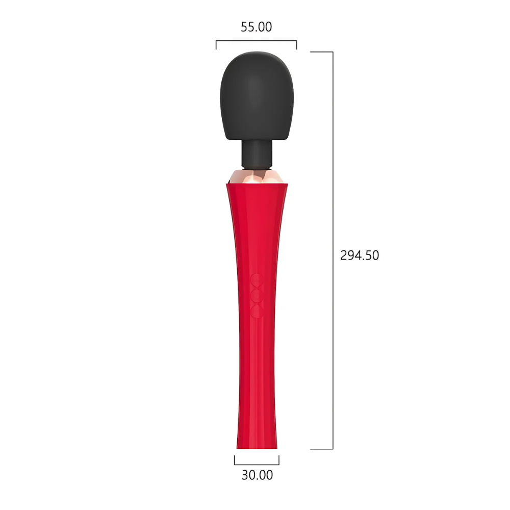 The King Wand in numeri: scopri le misure del vibratore wand più amato per il piacere clitorideo.