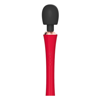 Stimolatore clitorideo a bacchetta The King Wand in primo piano: magic wand potente per massaggi intensi