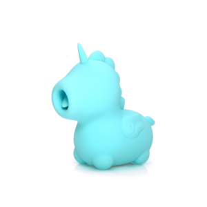 Unihorn vibratore clitorideo con lingua a forma di unicorno - colore azzurro