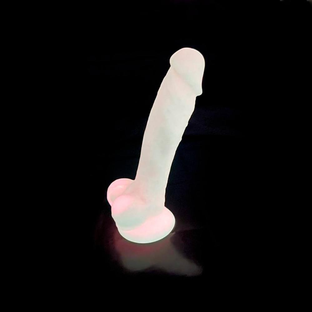 Dildo da scaldare al microonde - Glow in the dark - 7 pollici - immagine 7