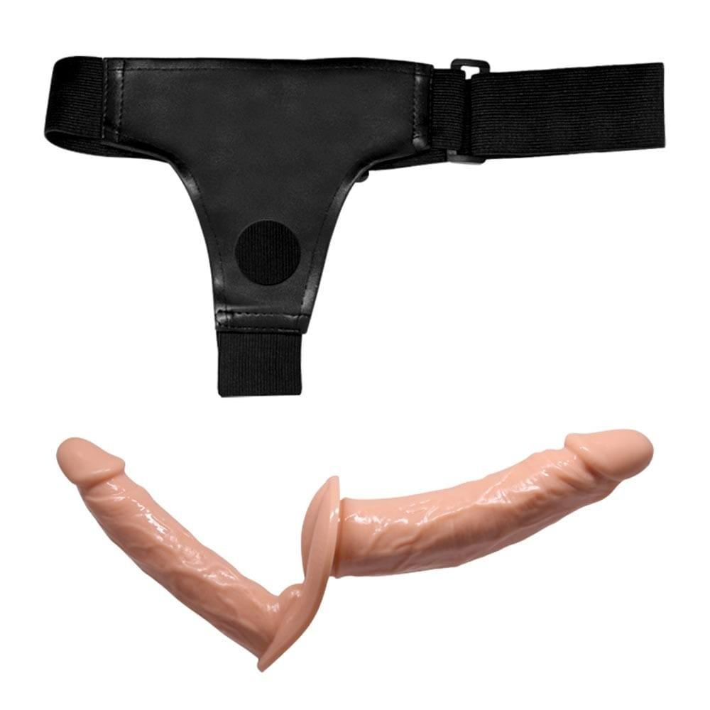 Strap on doppio con harness regolabile - immagine 4