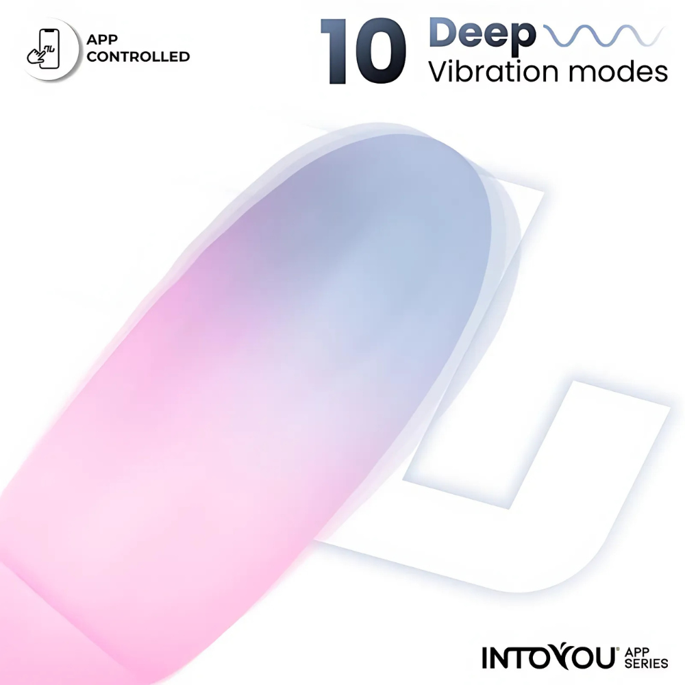 Ovetto vibrante con 10 modalità di vibrazione, brand IntoYou