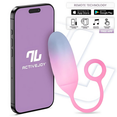 IntoYou ovetto vibrante con app controllabile da smartphone, colore rosa e blu