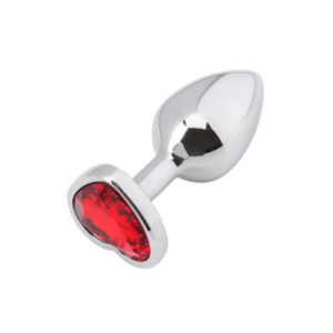 Plug anale con cuoricino - Misura S, M o L