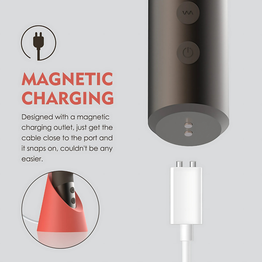 Sistema di ricarica magnetico per il vibratore rabbit Hailey, comodo e veloce