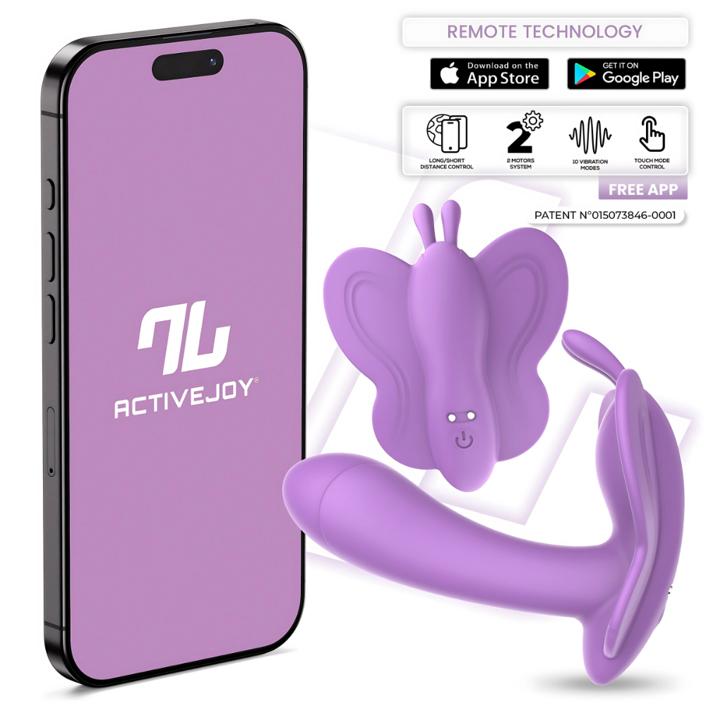 Vibratore indossabile Wingy con app per controllo remoto tramite smartphone e funzioni interattive
