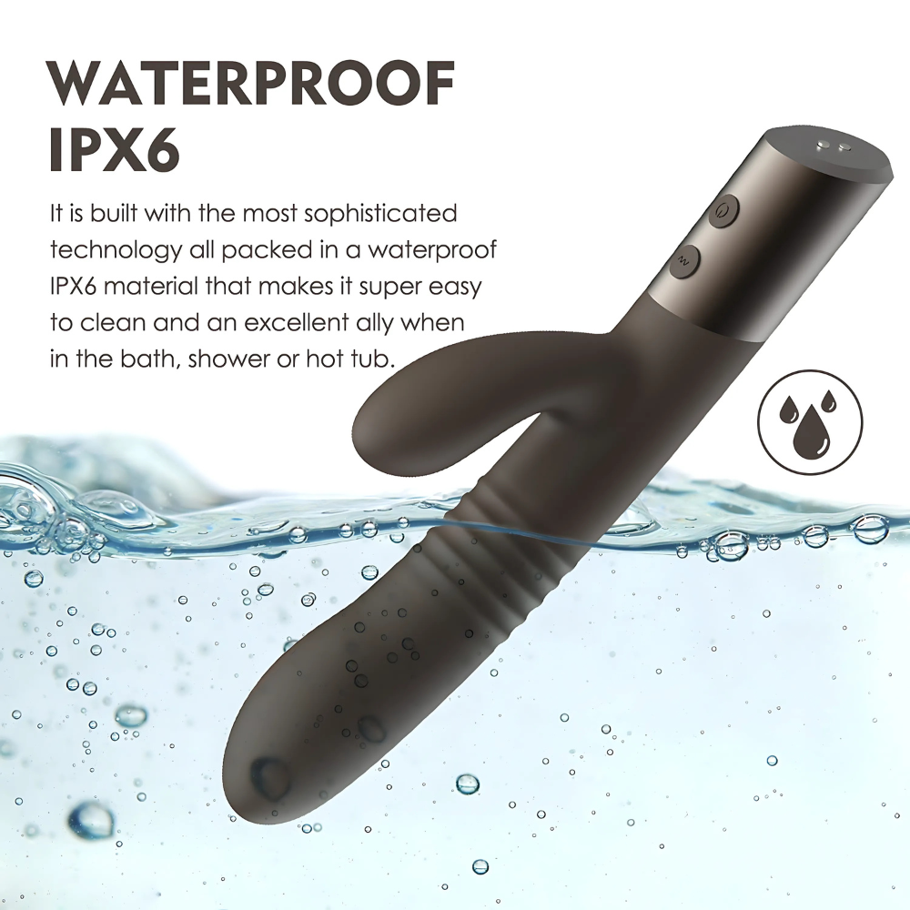 Vibratore impermeabile IPX6 per giochi erotici sotto la doccia: Hailey rabbit, il nostro best seller