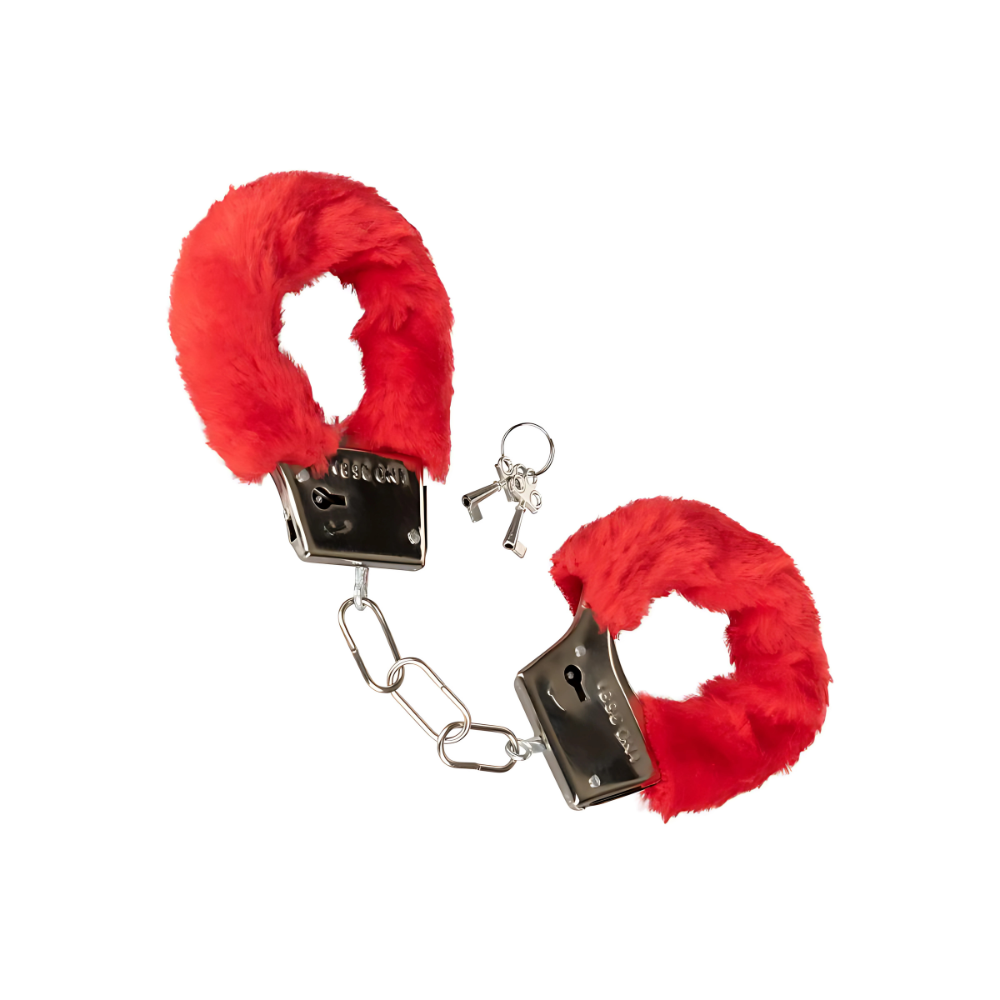 Manette erotiche con pelliccia rossa