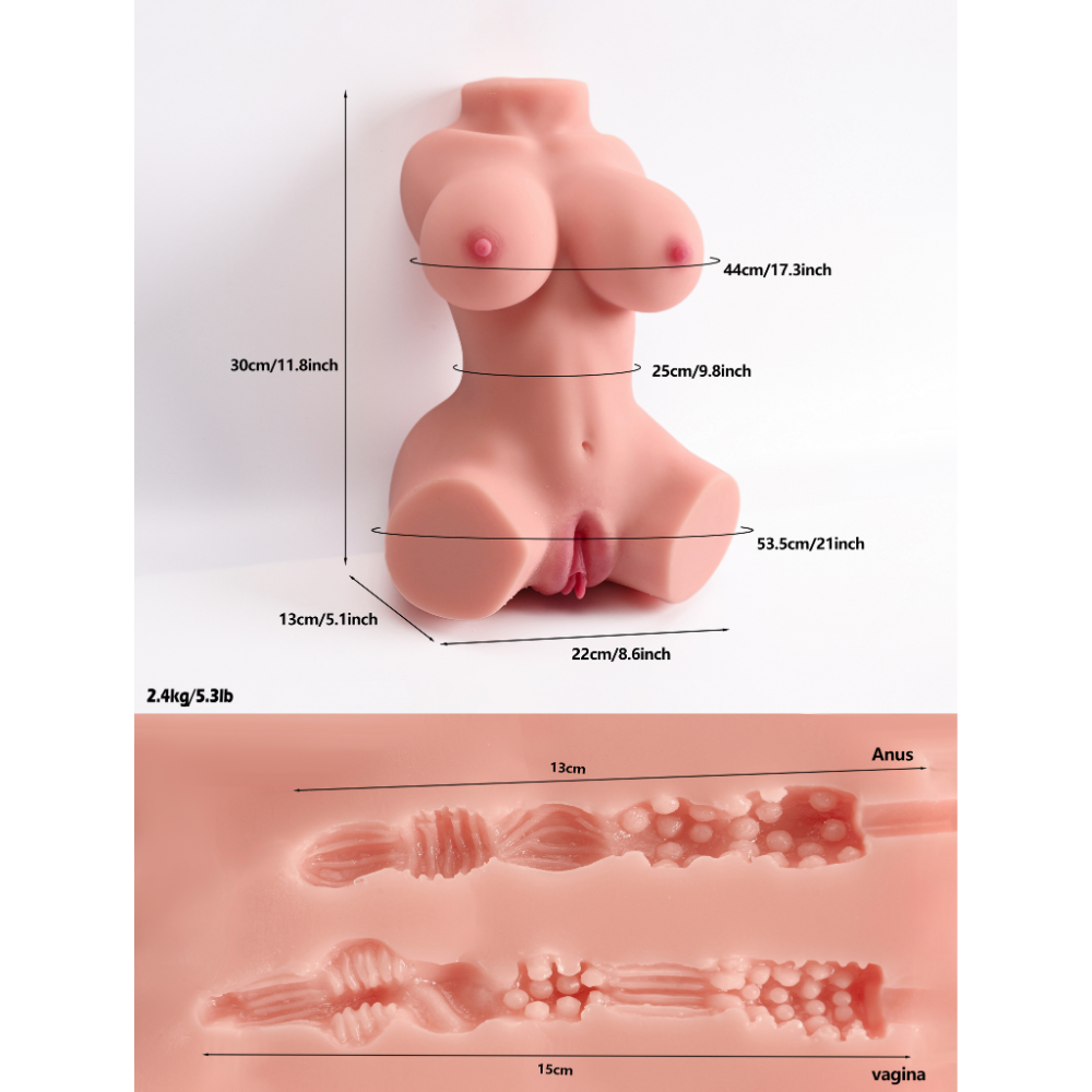 Daisy – Torso Sex Doll Iper-Realistico Compatto e Leggero (2,4 kg) - immagine 13