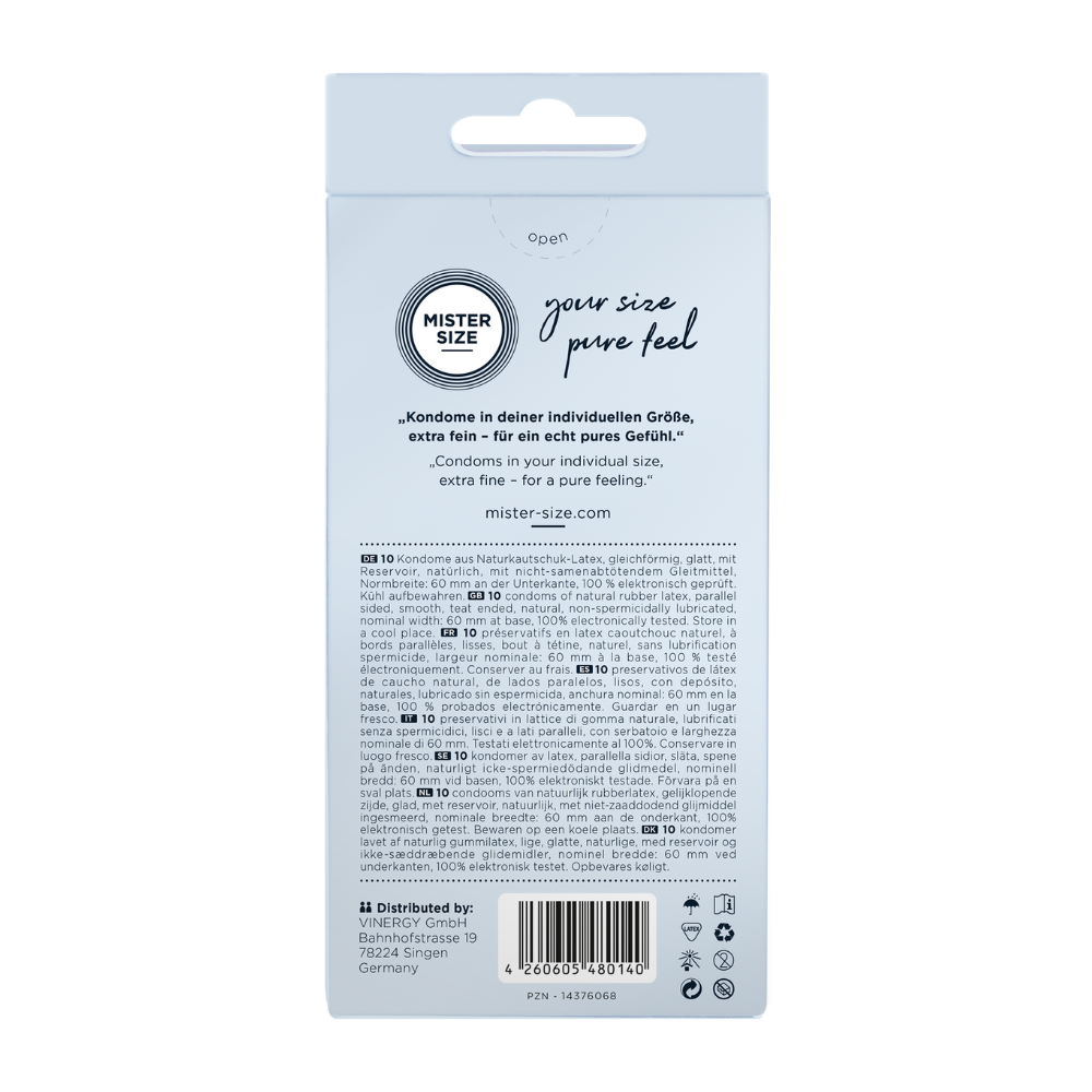 10 Condom MISTER SIZE – Disponibili in 7 Misure - immagine 3