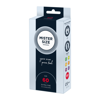 Preservativi XL Mister SIze da 60 mm pack da 10 pezzi
