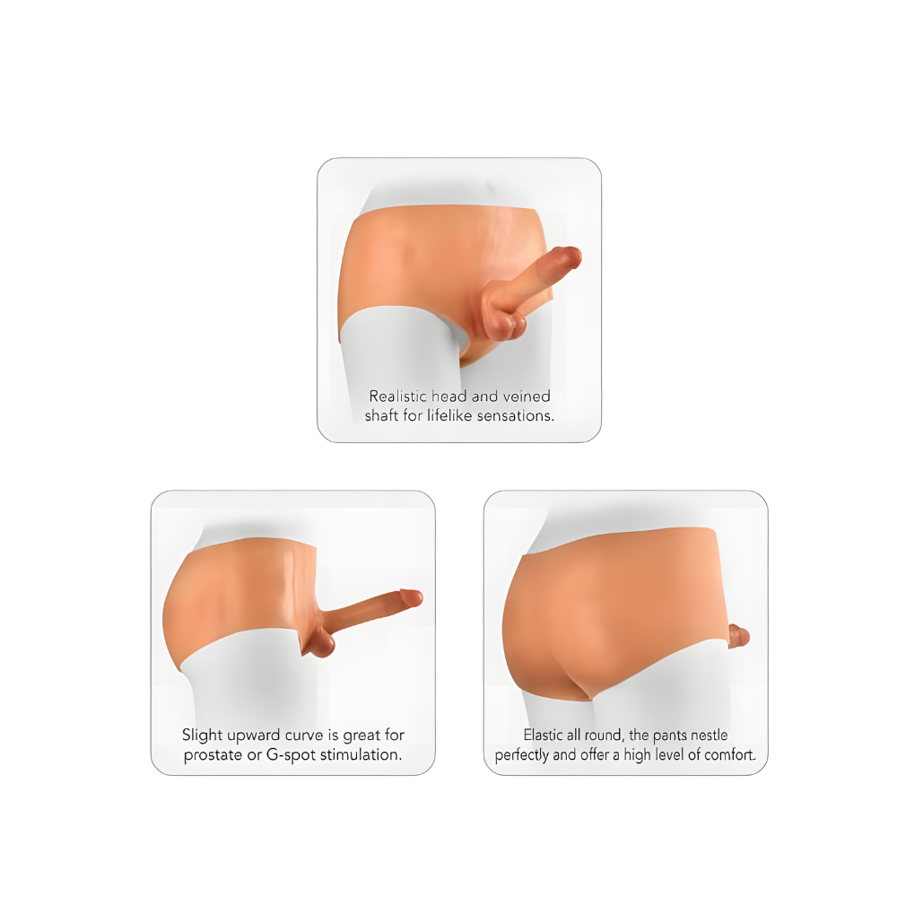Protesi con dildo strap on incorporato - Ultra realistica - immagine 4