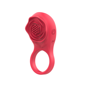 Anello vibrante a forma di rosa per coppia