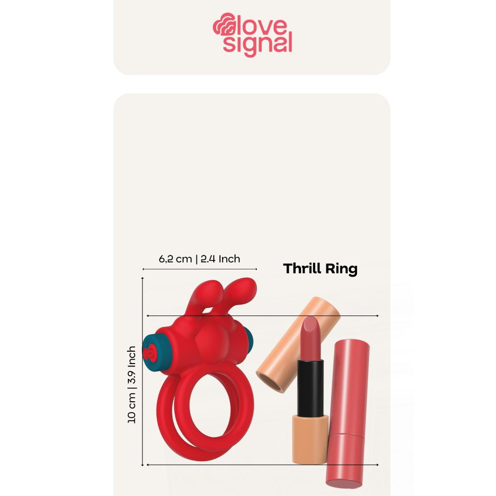 Anello vibrante ricaricabile Love Signal Thrill Ring - immagine 9