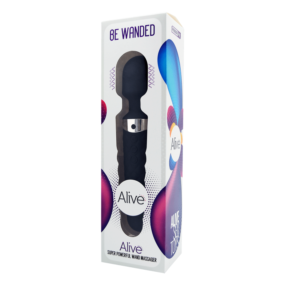 Vibratore magic wand ricaricabile - Alive - Nero - immagine 3