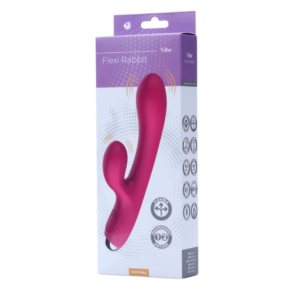 Vibratore rabbit con doppio motore - Flexi Rabbit - immagine 7