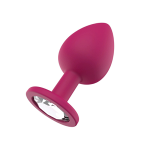 Gem Butt Plug in silicone del brand Sinsfactory, colore fucsia