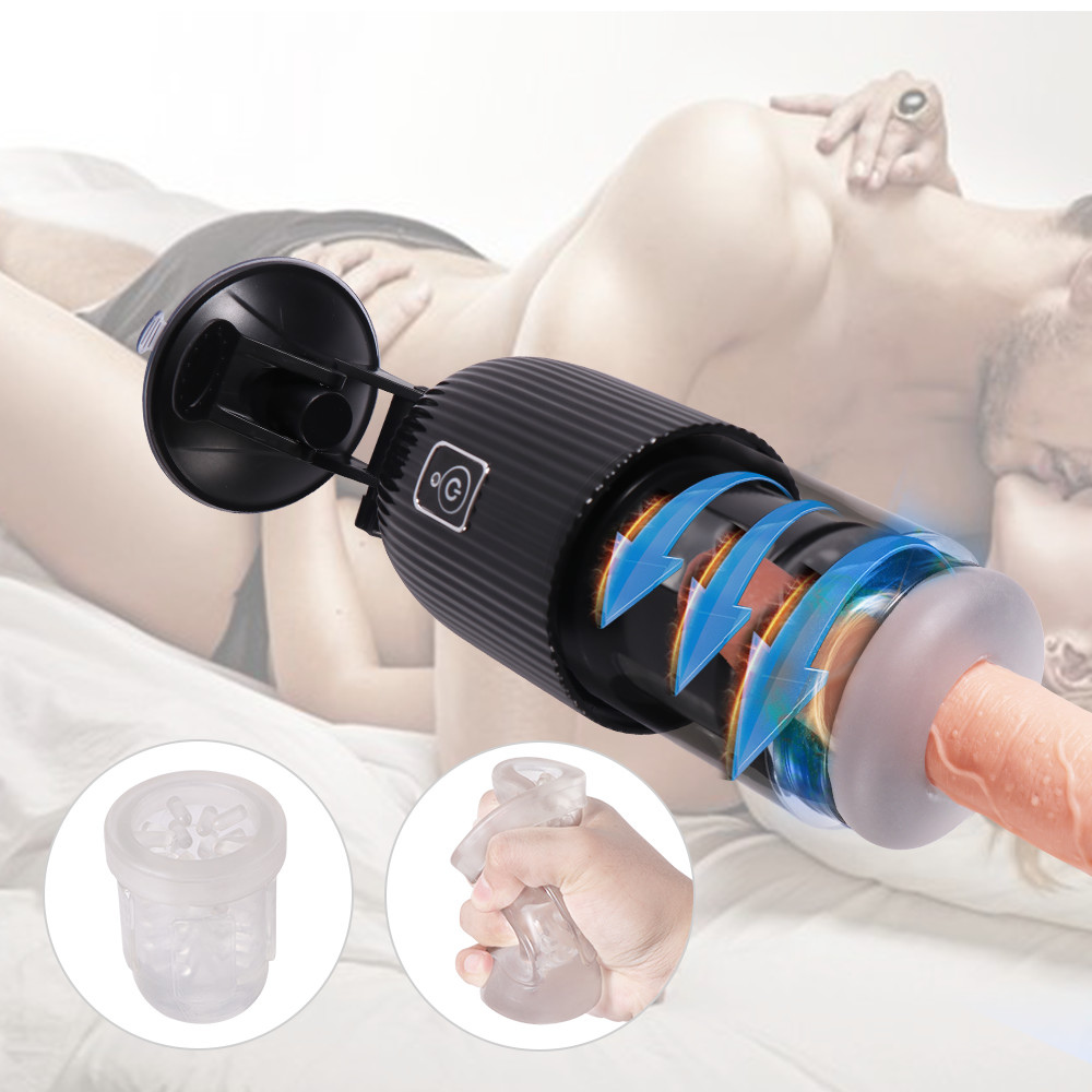 Masturbatore tipo Flashlight vibrante per uomo con ventosa