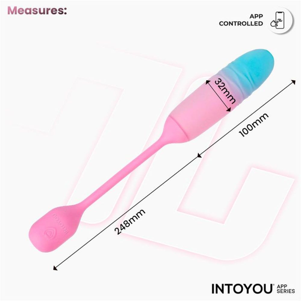Ovetto Vibrante con Movimento "Su e Giù" e Controllo via App Anonima – Intoyou - immagine 8