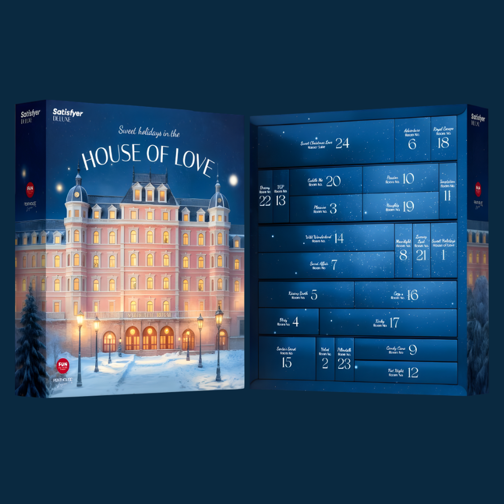 Calendario dell’Avvento erotico chiuso con confezione discreta e spedizione anonima in Italia.